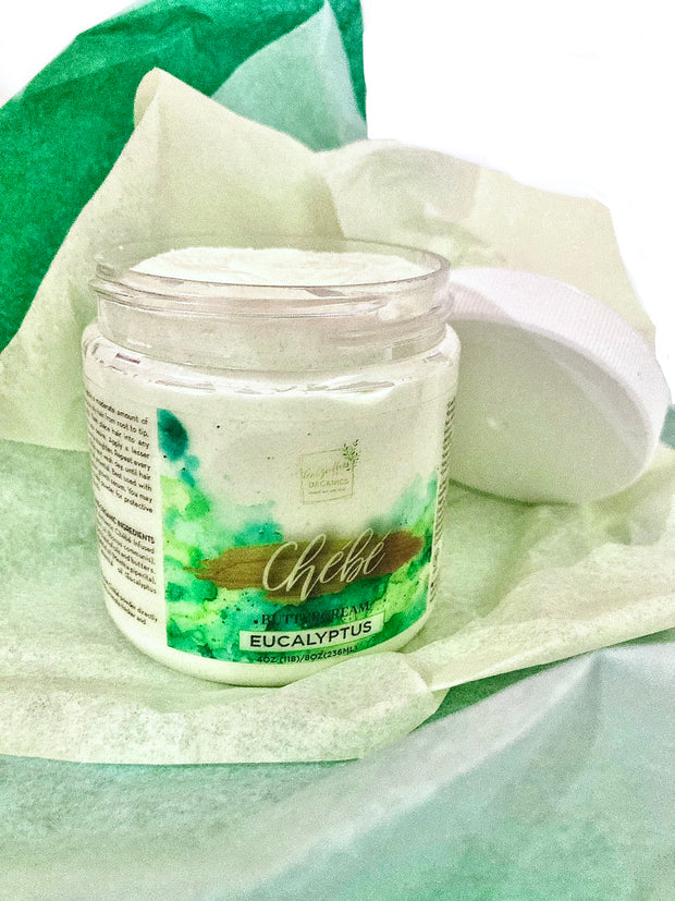 Eucalyptus Mint-Chebe buttercream