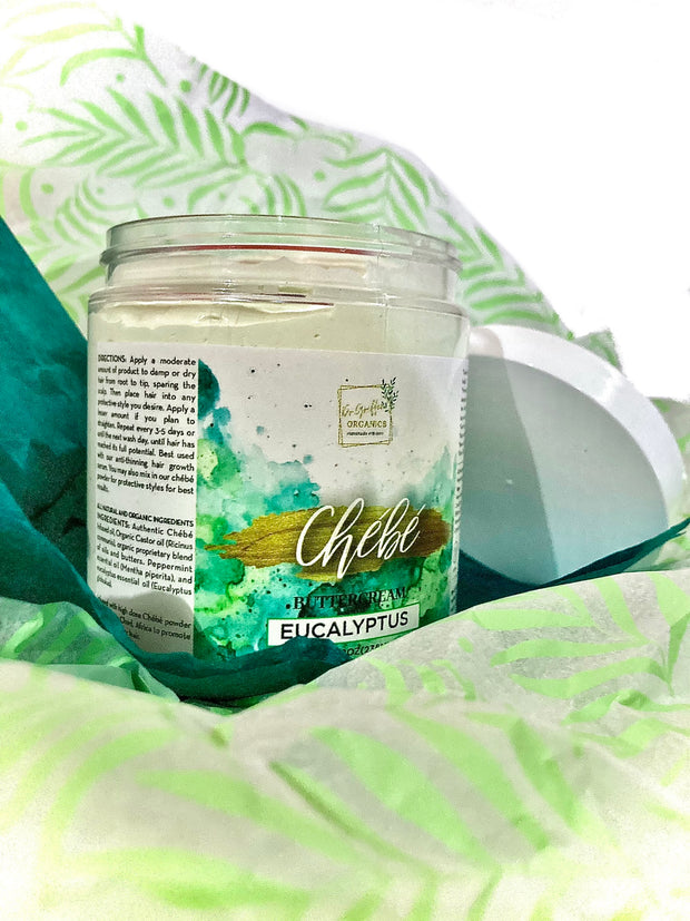 Eucalyptus Mint-Chebe buttercream